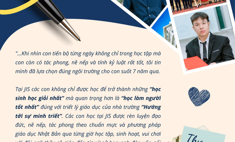 HÀNH TRÌNH 7 NĂM LẮNG LẠI TRONG BỨC THƯ ĐẦY CẢM XÚC TỪ PHỤ HUYNH LỚP 12