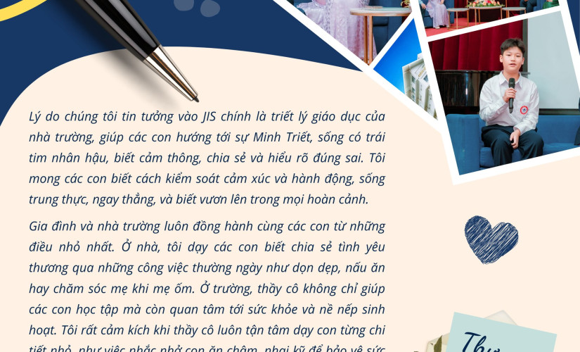 QUYẾT ĐỊNH CHO CON THEO HỌC TẠI JIS LÀ MỘT LỰA CHỌN ĐÚNG ĐẮN...