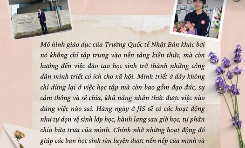 VỚI TRIẾT LÝ MINH TRIẾT, EM SỐNG CÓ TRÁCH NHIỆM HƠN KHÔNG CHỈ ĐỐI VỚI CỘNG ĐỒNG MÀ CÒN VỚI CHÍNH BẢN THÂN MÌNH