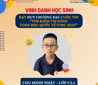 HỌC SINH JIS ĐẠT HUY CHƯƠNG BẠC TẠI SÂN CHƠI TÌM KIẾM TÀI NĂNG TOÁN HỌC QUỐC TẾ ITMC 2025