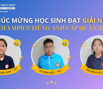 CHÚC MỪNG THÀNH TÍCH CỦA HỌC SINH JIS TẠI KỲ THI OLYMPIC TIẾNG ANH CẤP QUẬN 2024-202