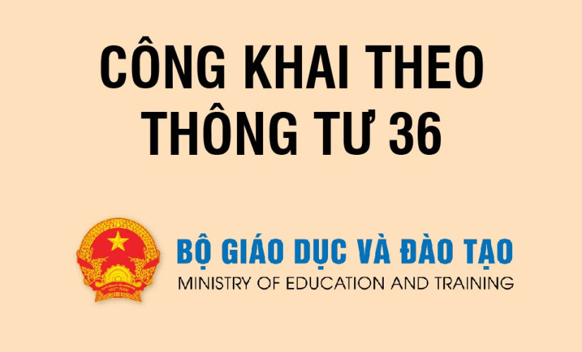 Thông báo công khai chất lượng giáo dục trong Nhà trường theo Thông tư 36/2017/TT-BGDĐT 