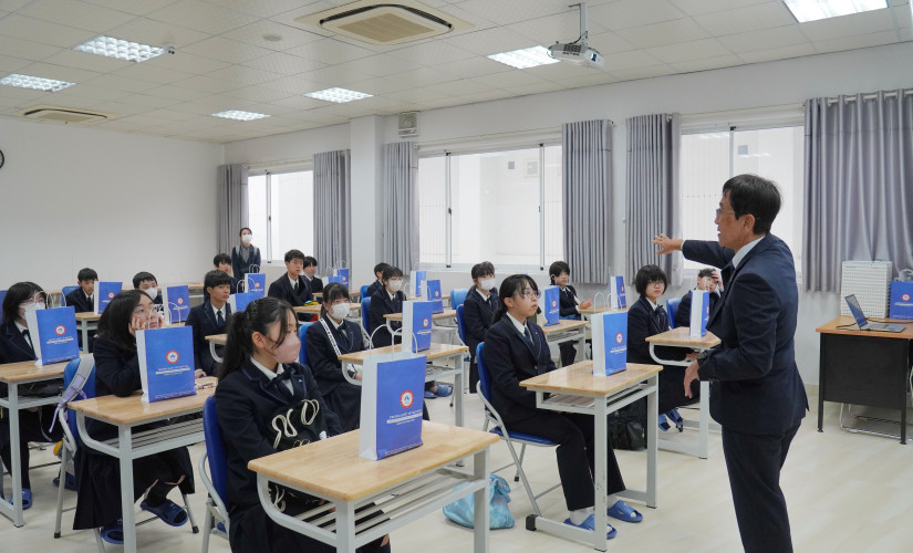 JIS ĐÓN CHÀO ĐOÀN HỌC SINH NHẬT BẢN TRƯỜNG THCS, THPT YACHIYO SHOIN 