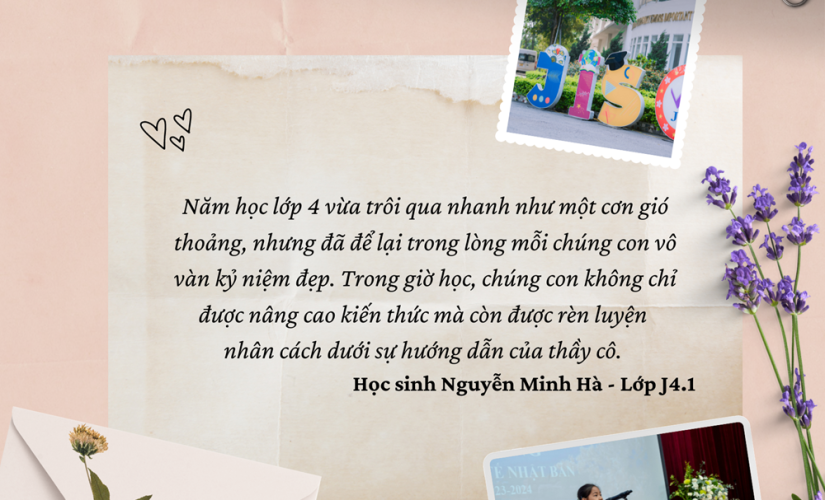 HỌC SINH LỚP 4 BỊN RỊN NÓI LỜI CHIA TAY TRƯỚC KHI NGHỈ HÈ