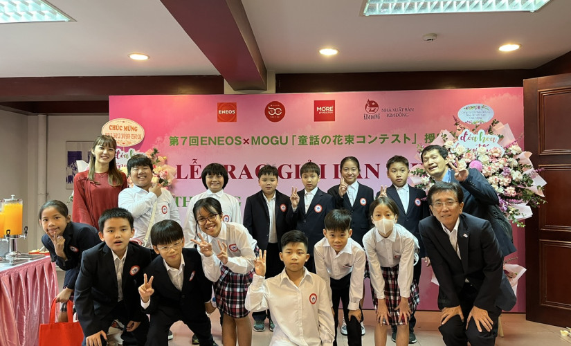 HỌC SINH JIS TỎA SÁNG VỚI TIẾT MỤC VĂN NGHỆ TẠI LỄ TRAO GIẢI “ĐÓA HOA ĐỒNG THOẠI”